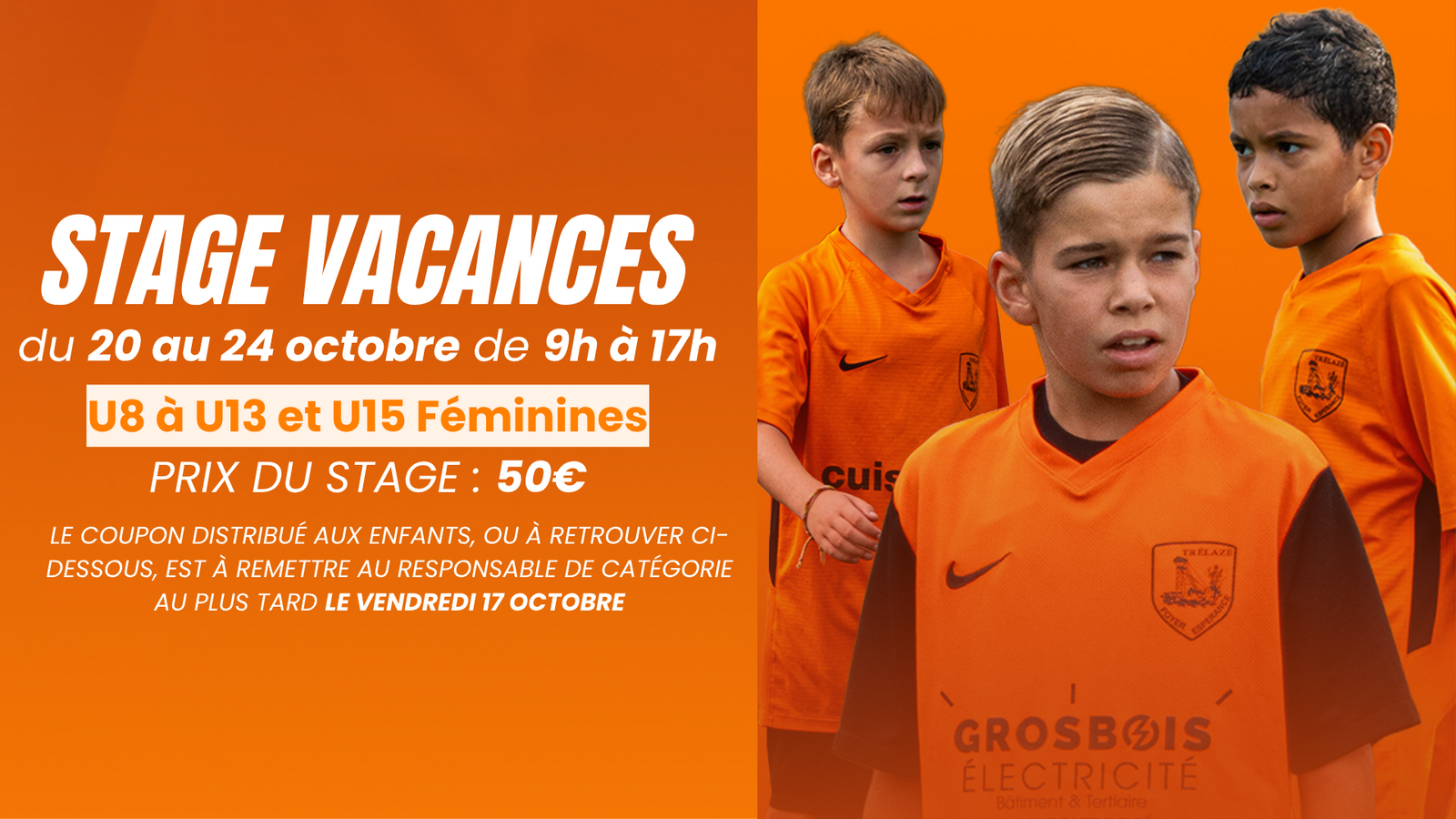 STAGE VACANCES