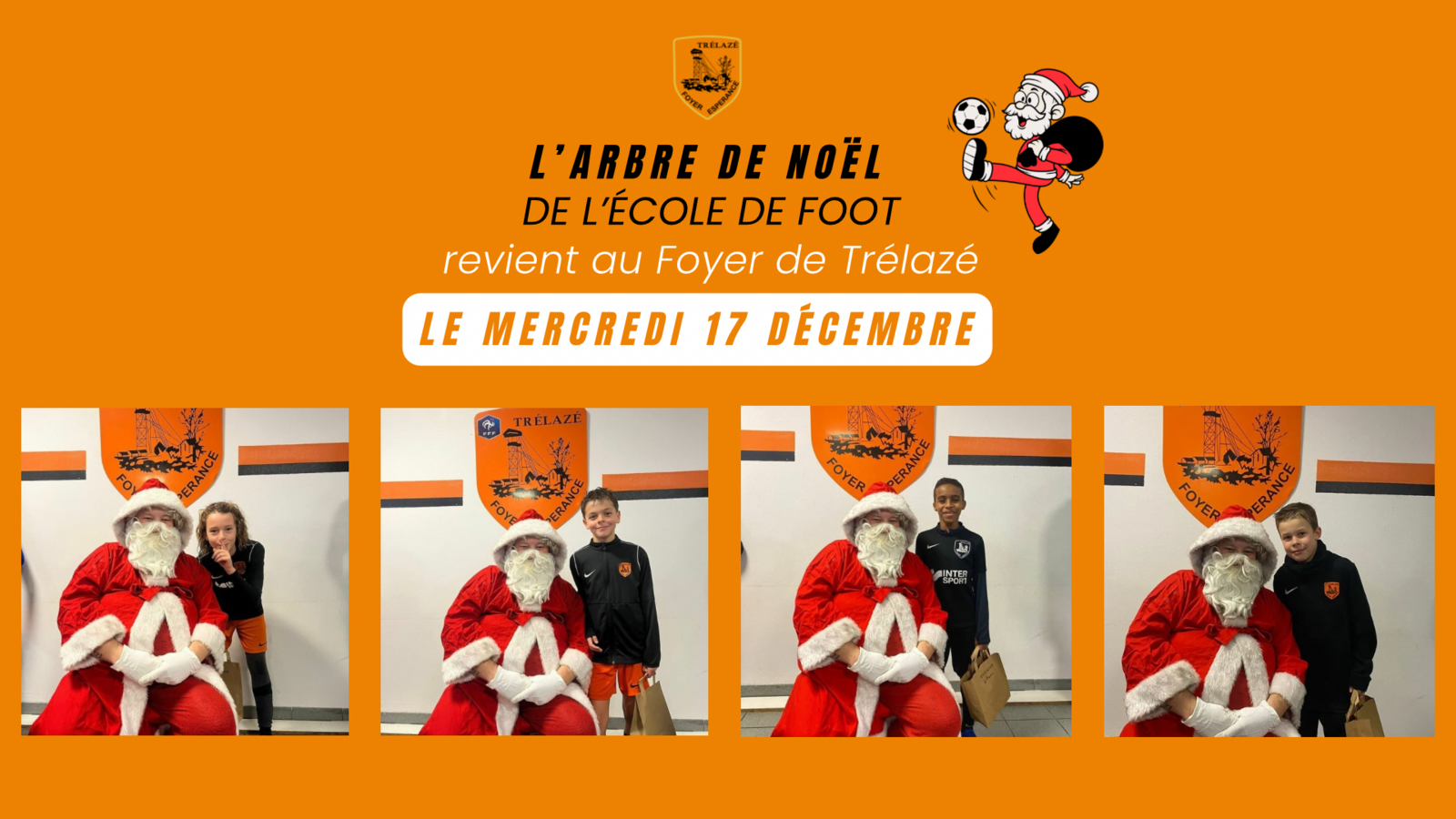 L'arbre de Noël de l'école de football