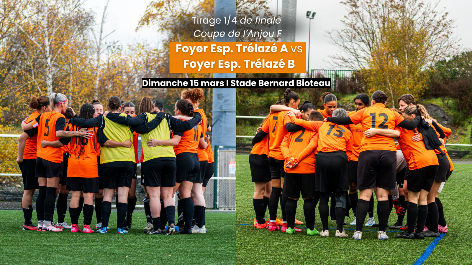 Tirage 1/4 de finale Coupe de l'Anjou Féminines