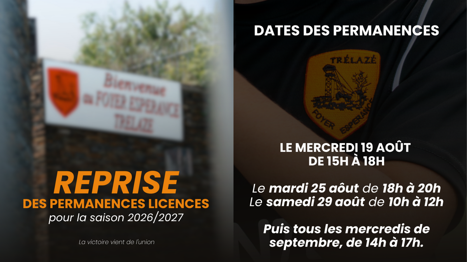 Reprise des permanences licences
