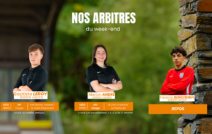 Nos arbitres ce week-end