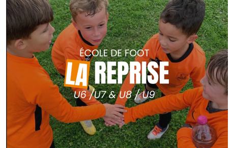 RENTRÉE DE L'ÉCOLE DE FOOT !