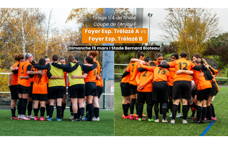 Tirage 1/4 de finale Coupe de l'Anjou Féminines
